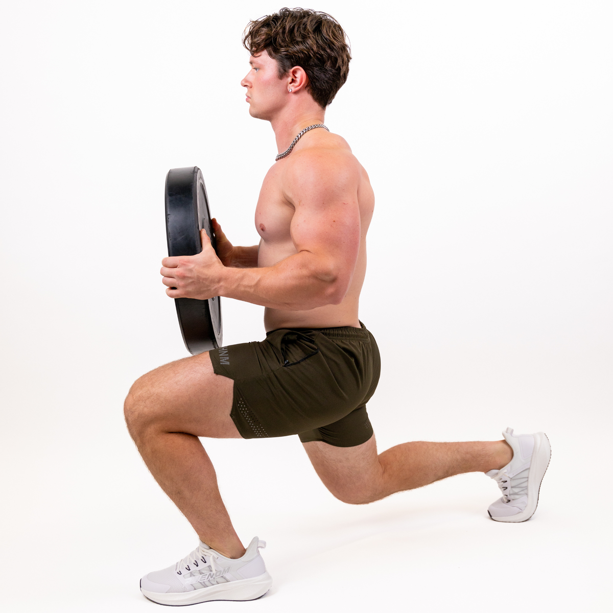PHNM AirLite Training Shorts- Black / Slate Navy / Military Green